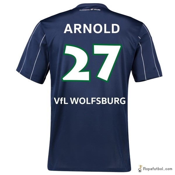 Camiseta VfL Wolfsburgo Replica Tercera Ropa Arnold 2016/17 Azul